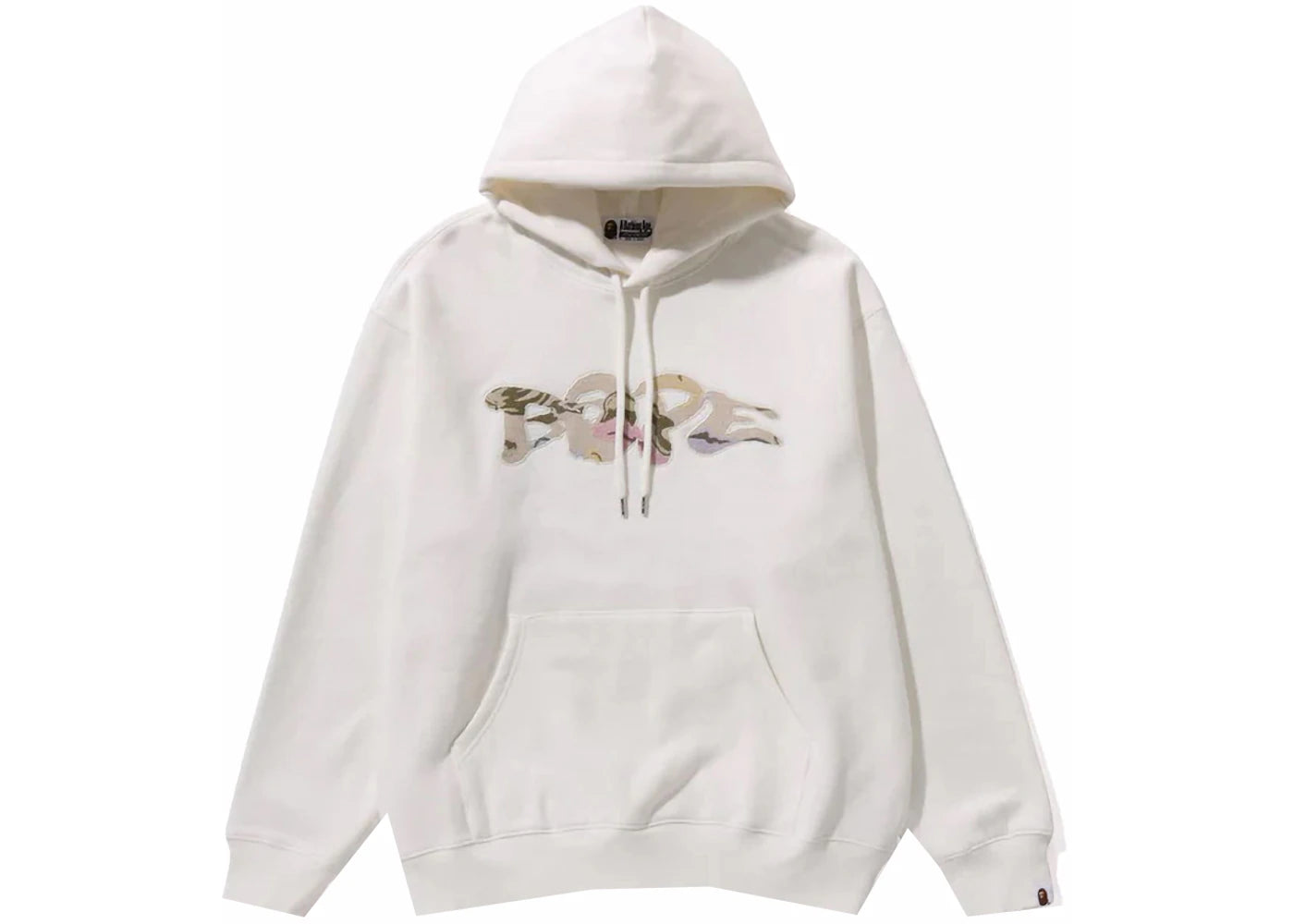 BAPE Gobelin Patch Pullover Hoodie Ivory