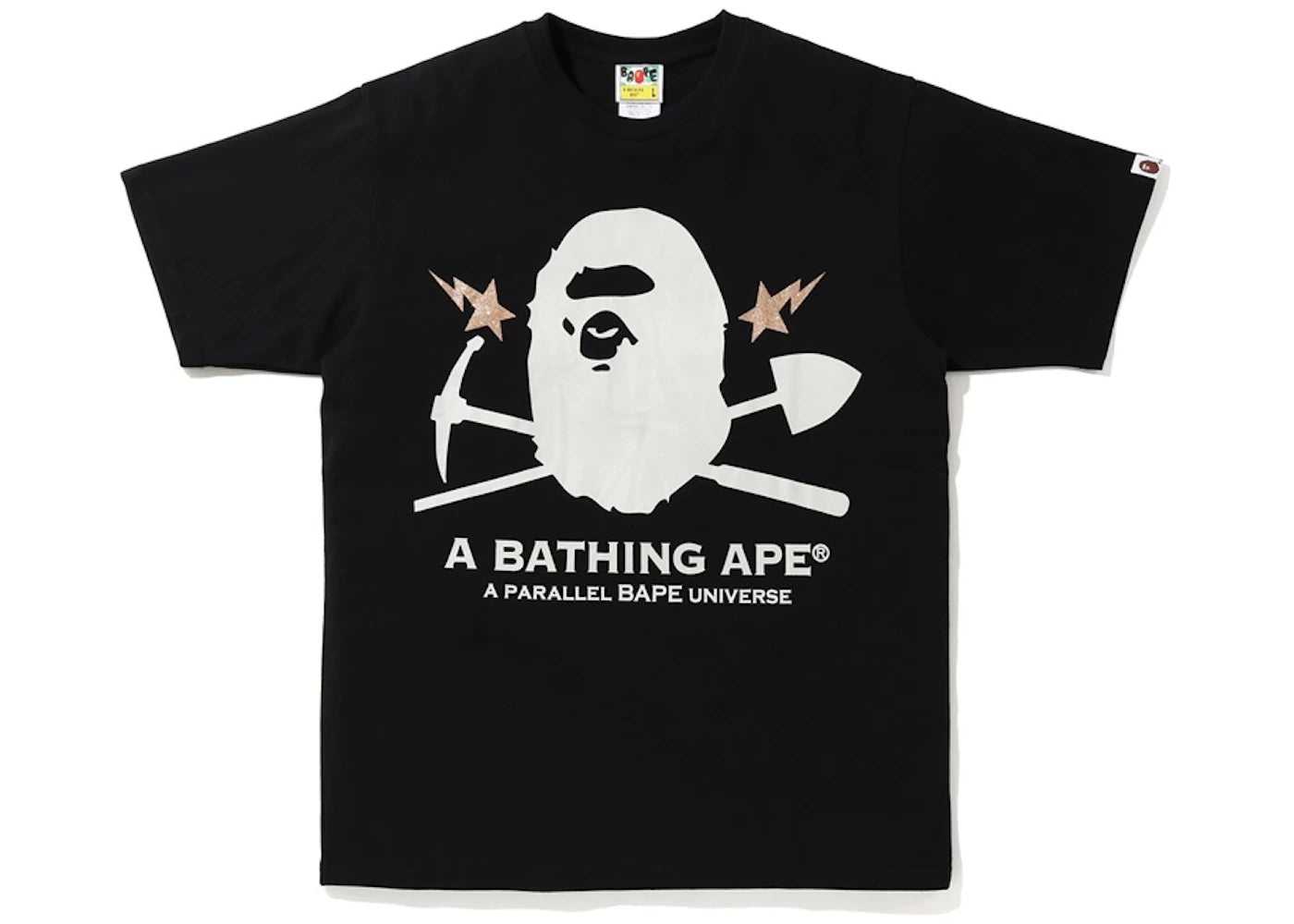 BAPE Gold Rush Foil Tee #2 Black