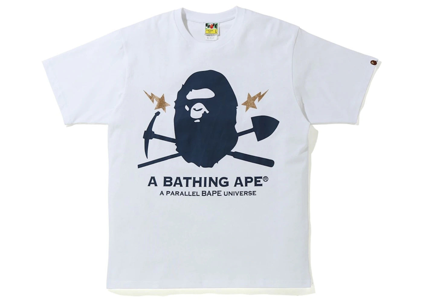 BAPE Gold Rush Foil Tee #2 White