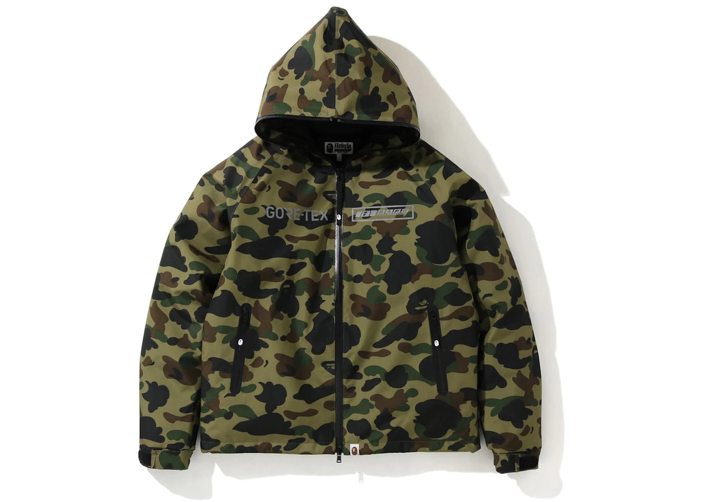 BAPE Gore-Tex 1st Camo Hoodie Down Jacket Green