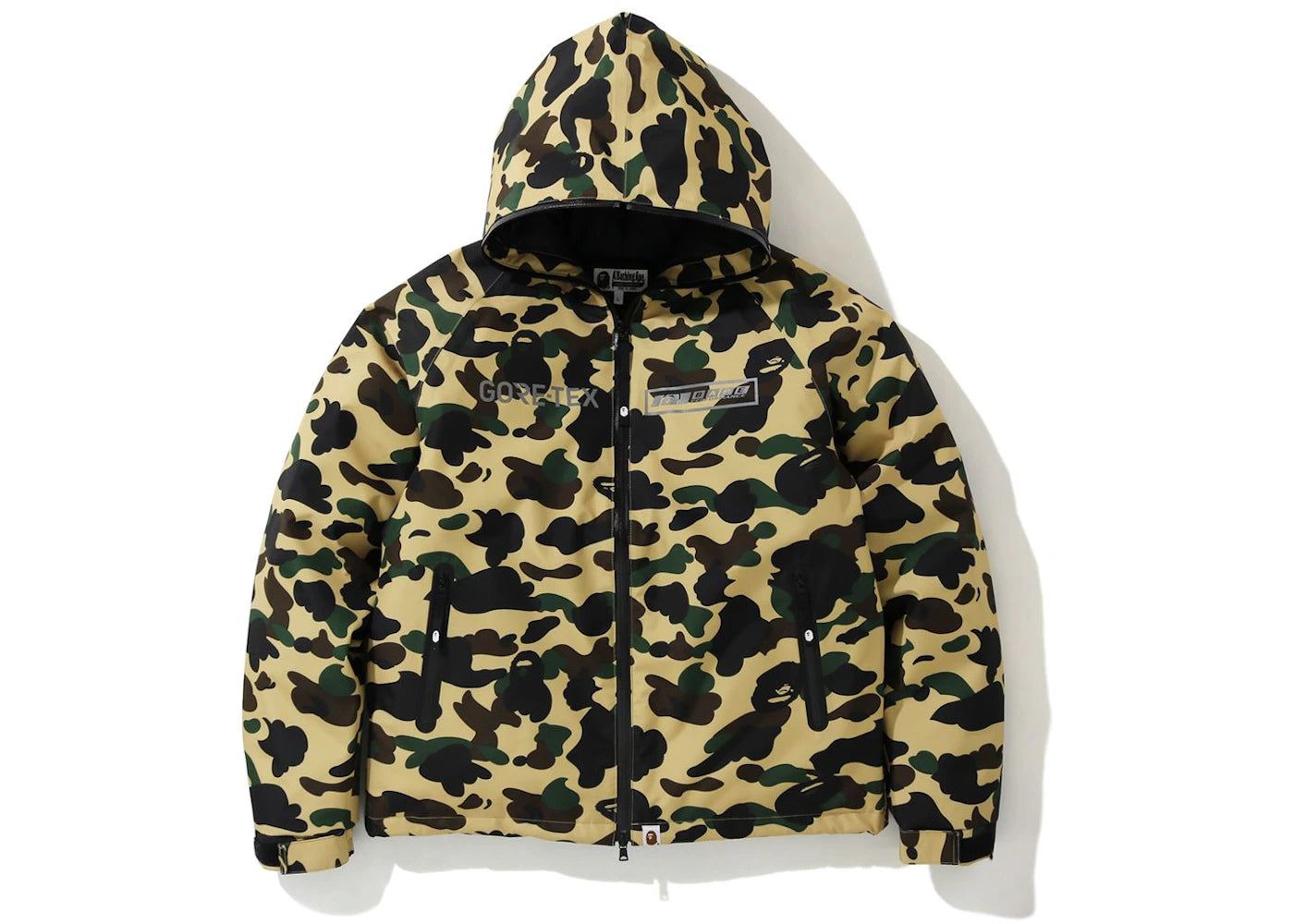 BAPE Gore-Tex 1st Camo Hoodie Down Jacket Yellow