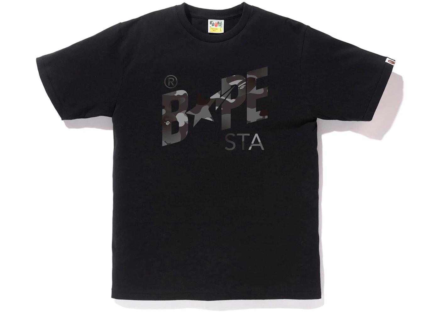 BAPE Gradation Camo Bapesta Tee Black/Black