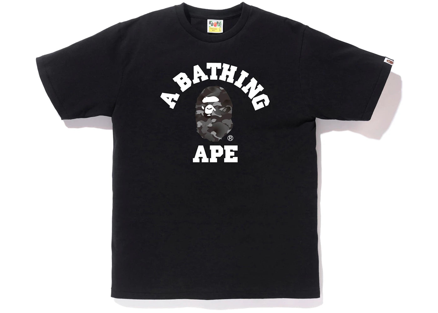 BAPE Gradation Camo College Tee Black/Black