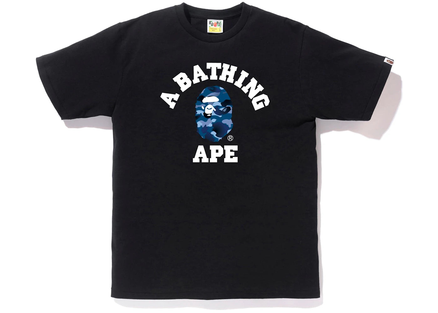 BAPE Gradation Camo College Tee Black/Blue