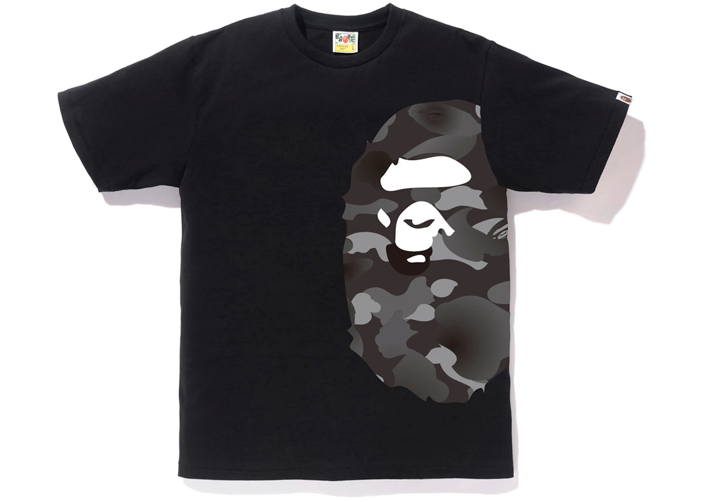 BAPE Gradation Camo Side Big Ape Head Tee Black/Black