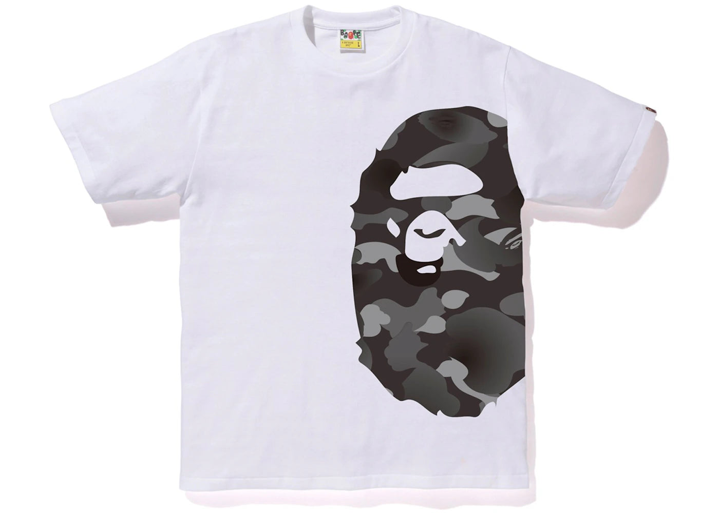 BAPE Gradation Camo Side Big Ape Head Tee White/Black