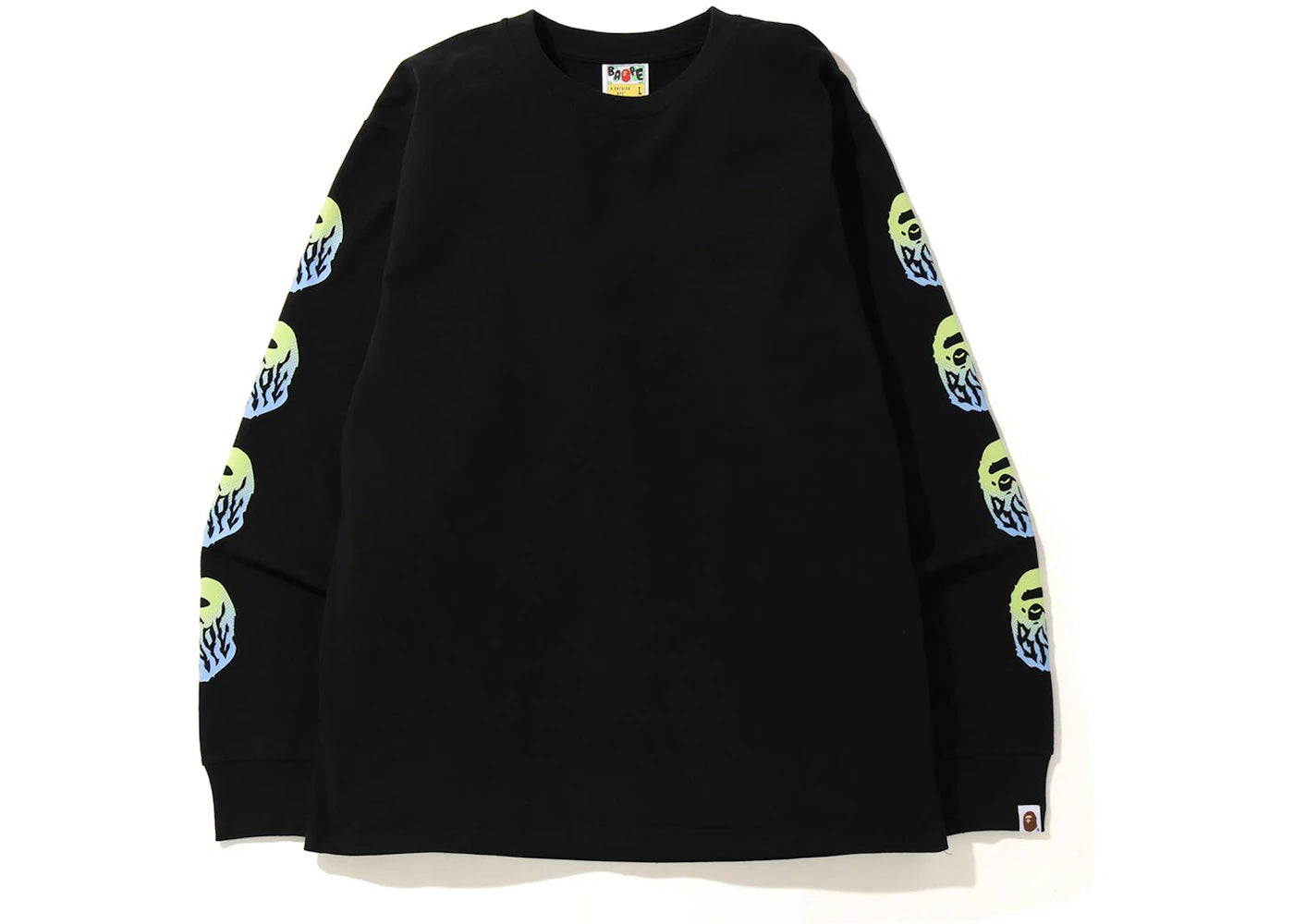 BAPE Gradation Flame L/S Tee Black