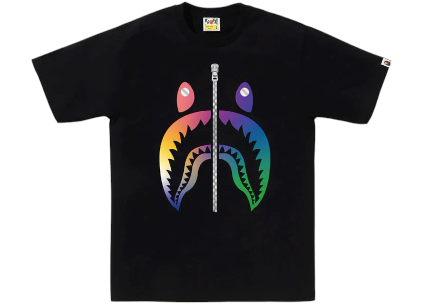 BAPE Gradation Shark Bapec Tee Black