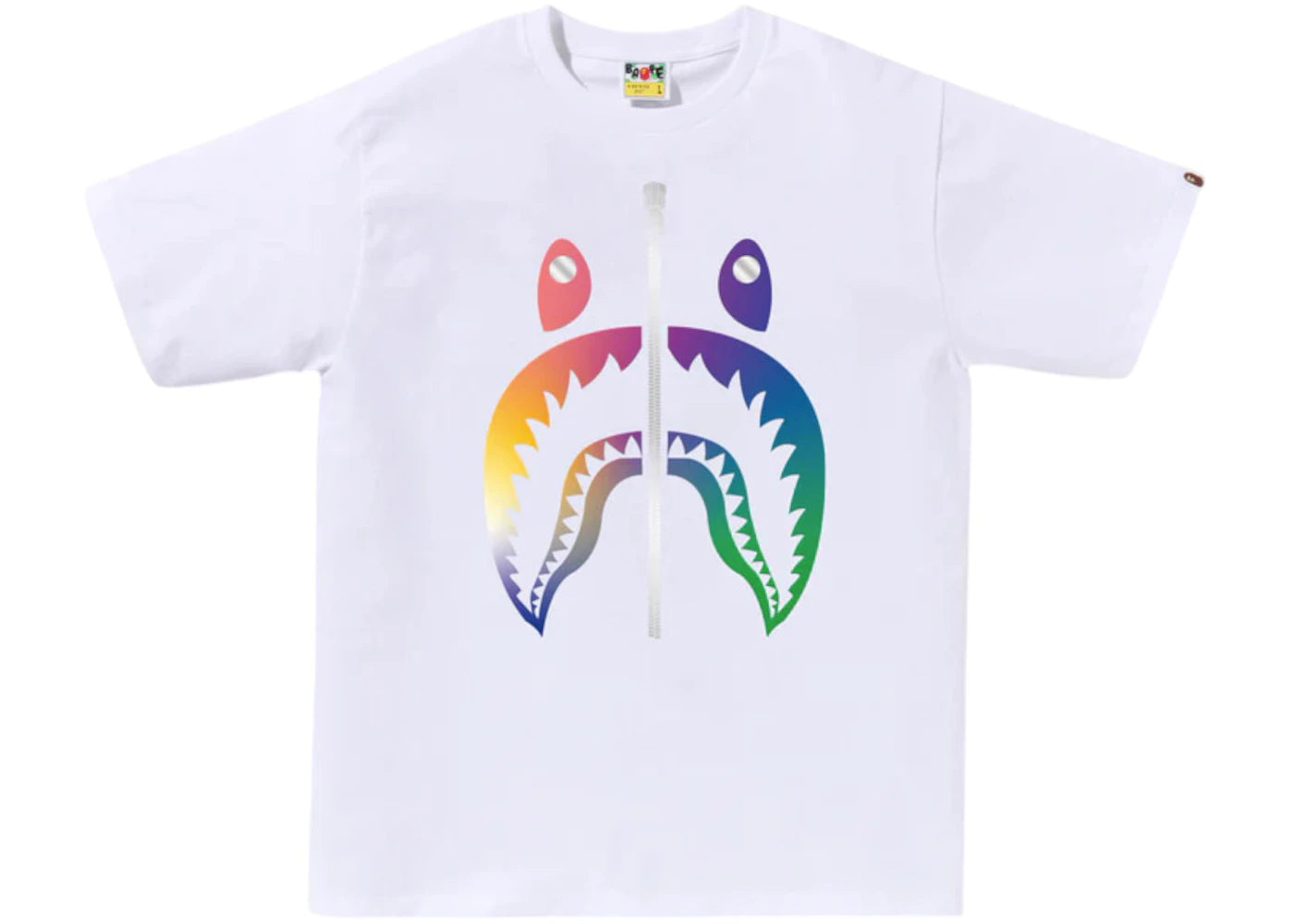 BAPE Gradation Shark Bapec Tee White