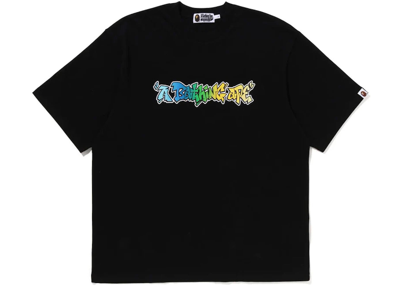 BAPE Graffiti A Bathing Ape Relaxed Fit Tee Black