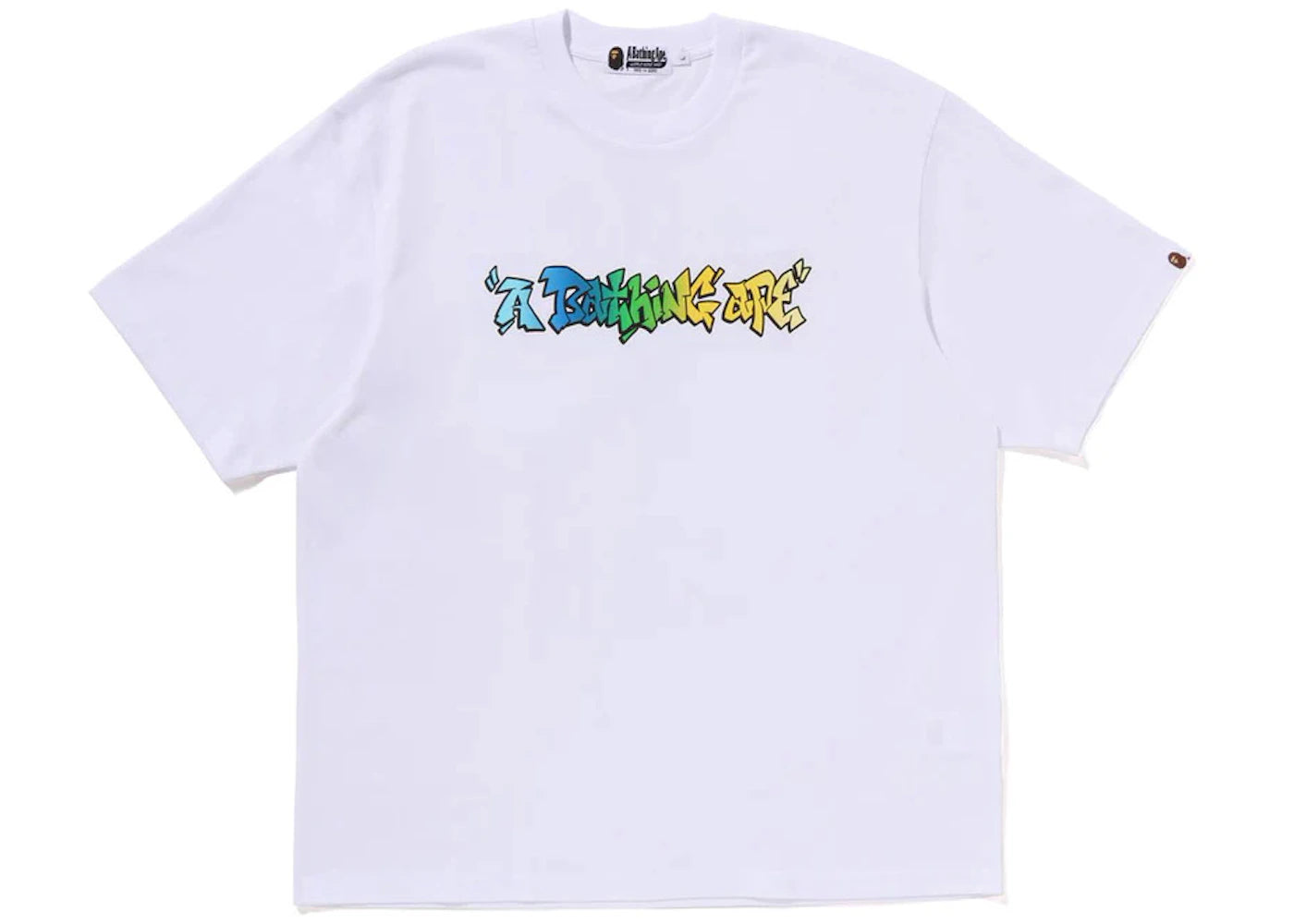 BAPE Graffiti A Bathing Ape Relaxed Fit Tee White