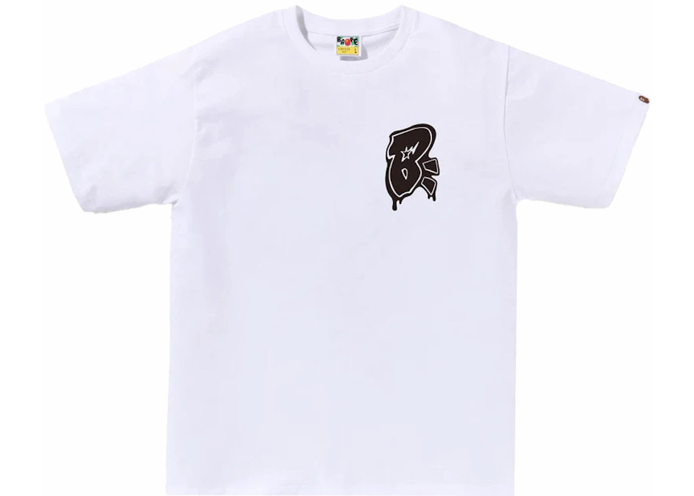 BAPE Graffiti B One Point Tee White