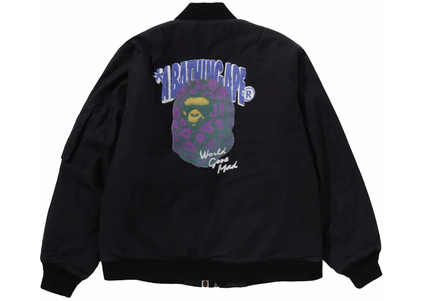 BAPE Graffiti Bomber Jacket Black