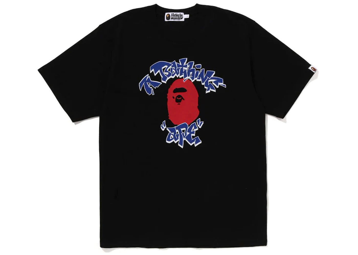 BAPE Graffiti College Tee Black