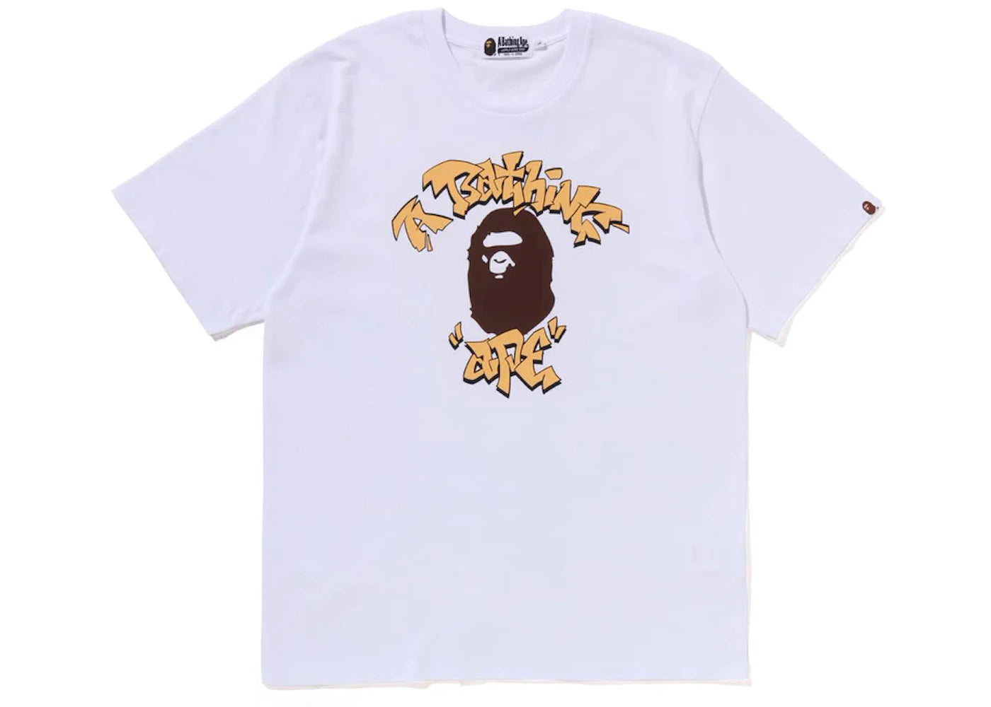 BAPE Graffiti College Tee White