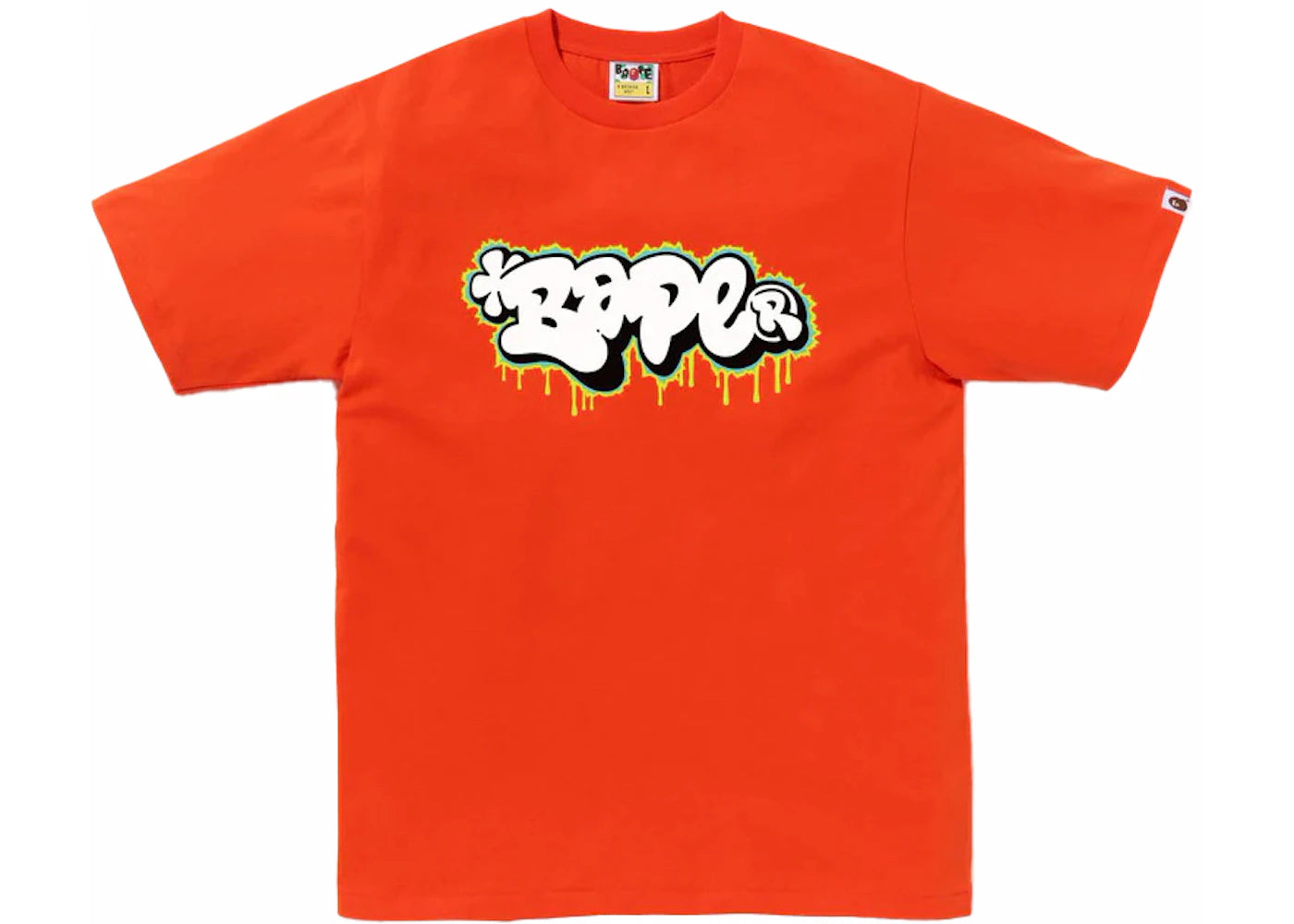 BAPE Graffiti Logo Tee Orange