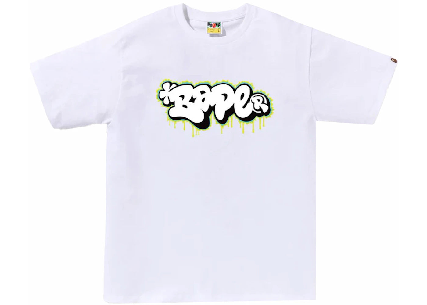 BAPE Graffiti Logo Tee White