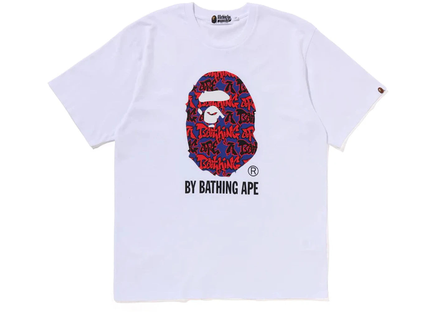 BAPE Graffiti Pattern By Bathing Ape Tee White