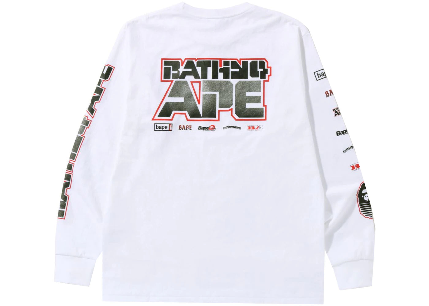 BAPE Graphic #1 L/S Tee White