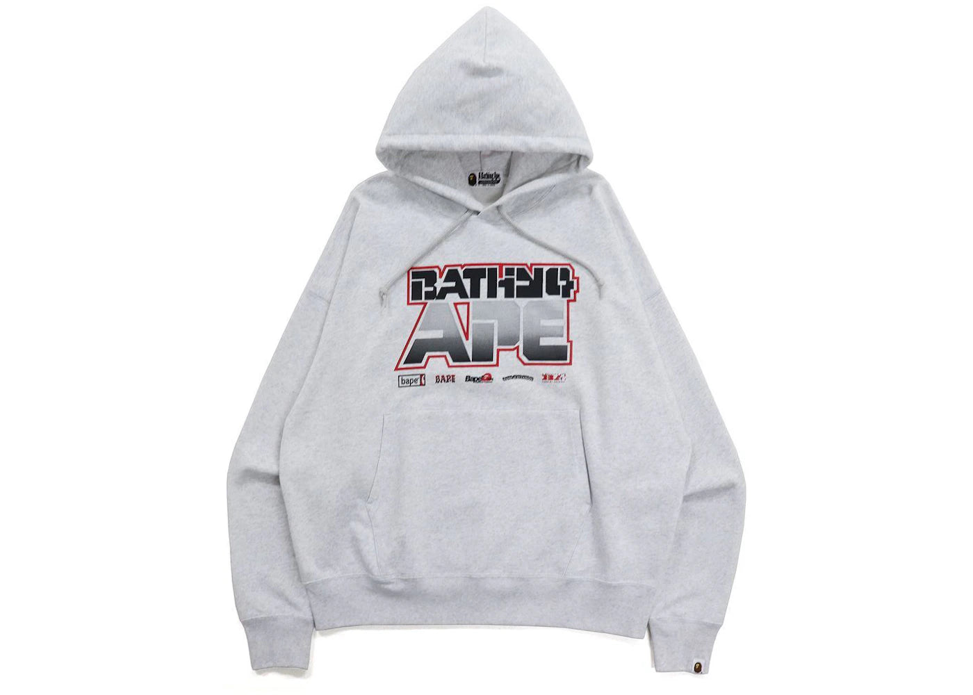BAPE Graphic #1 Loose Fit Pullover Hoodie Gray