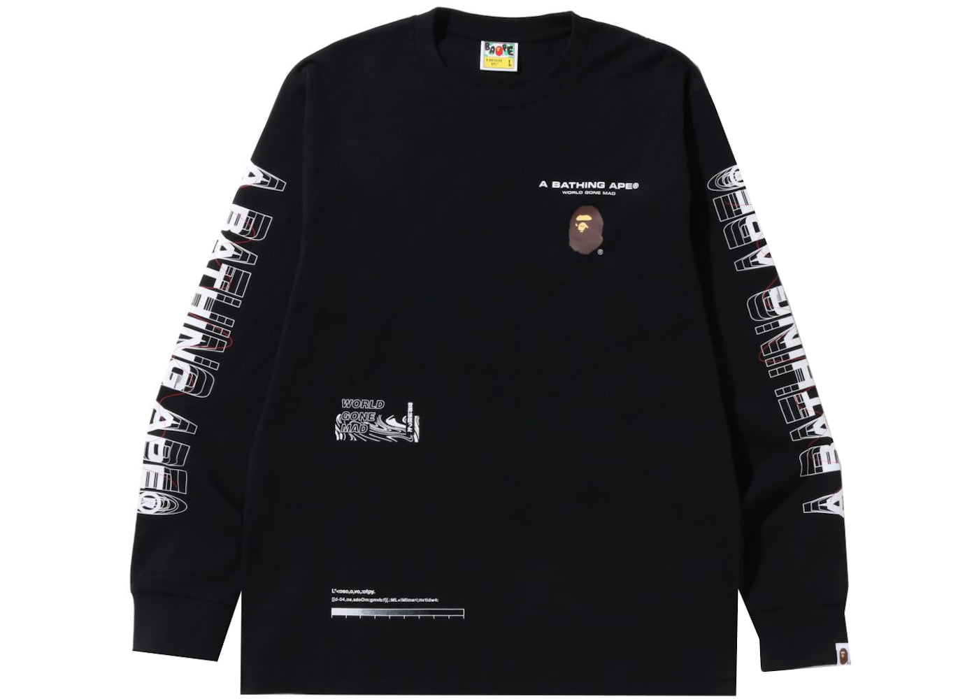 BAPE Graphic #2 L/S Tee Black