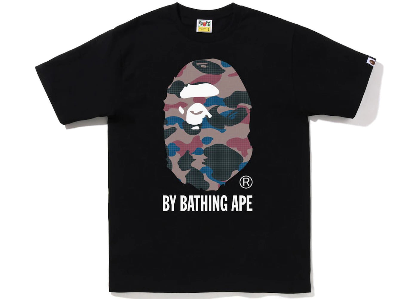 BAPE Grid Camo By Bathing Ape Tee (FW22) Black Purple