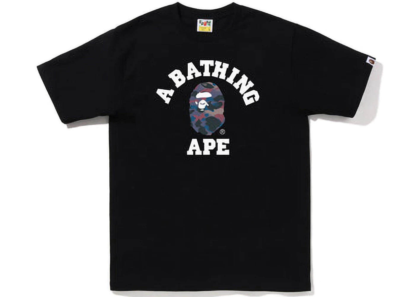 BAPE Grid Camo College Tee (FW22) Black Purple