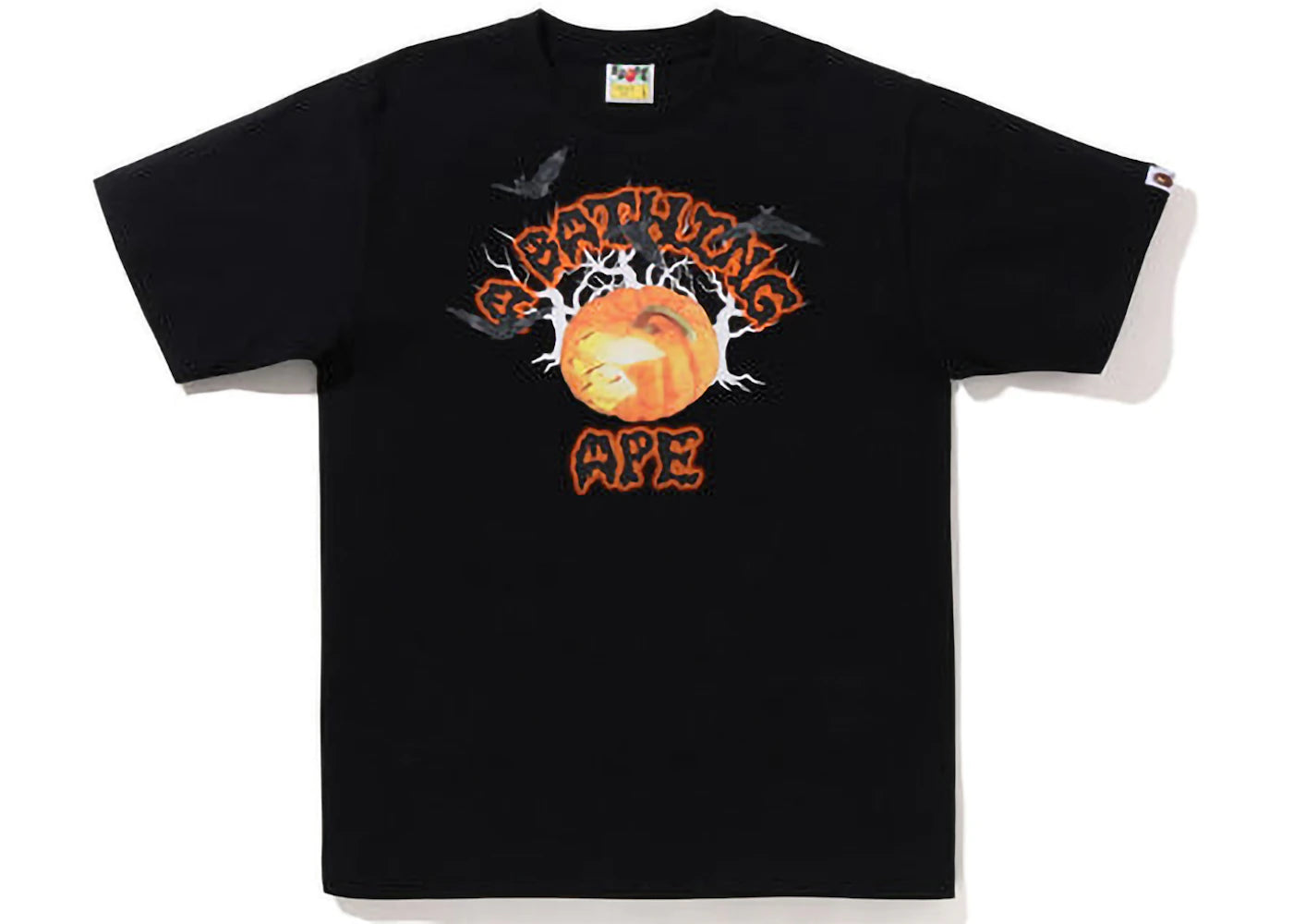 BAPE Halloween Jack O' Lantern College Tee Black