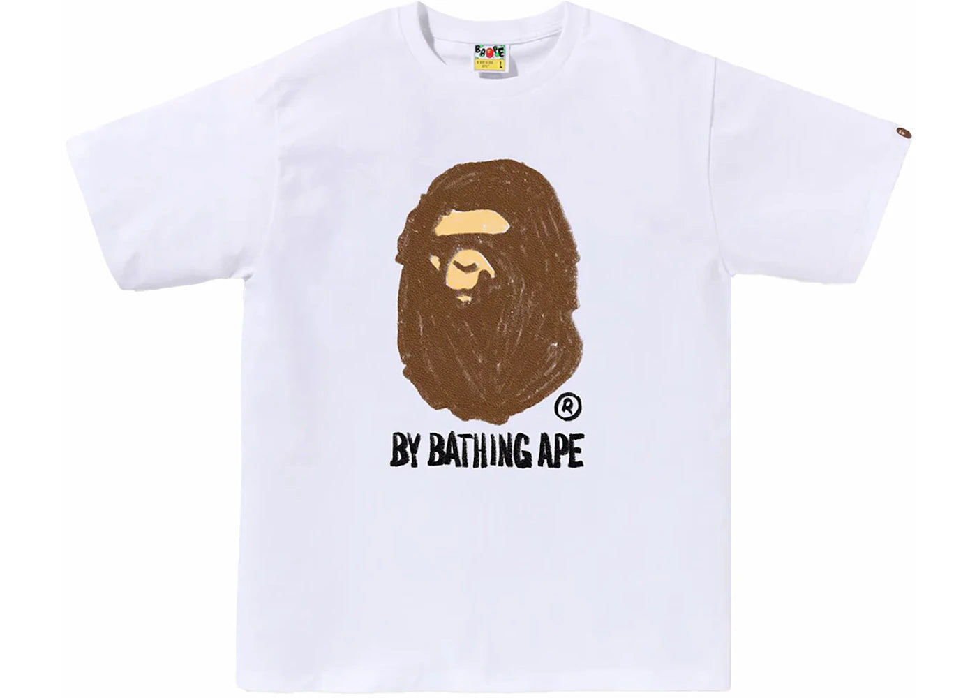 BAPE Hand Draw By Bathing Ape Tee White