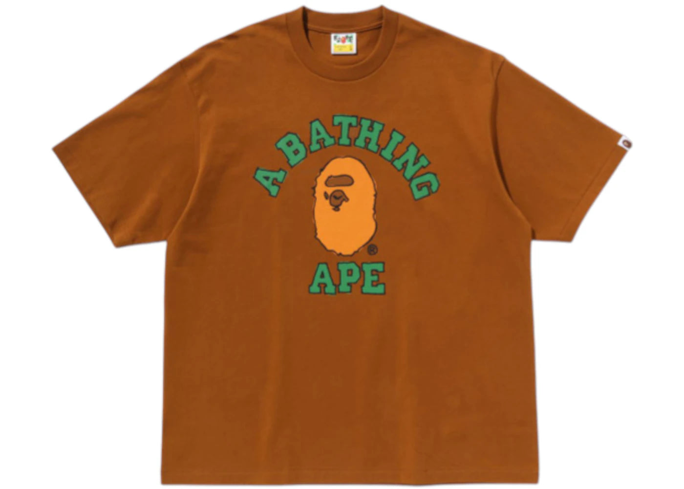 BAPE Hand Drawn College Relaxed Fit Tee Beige