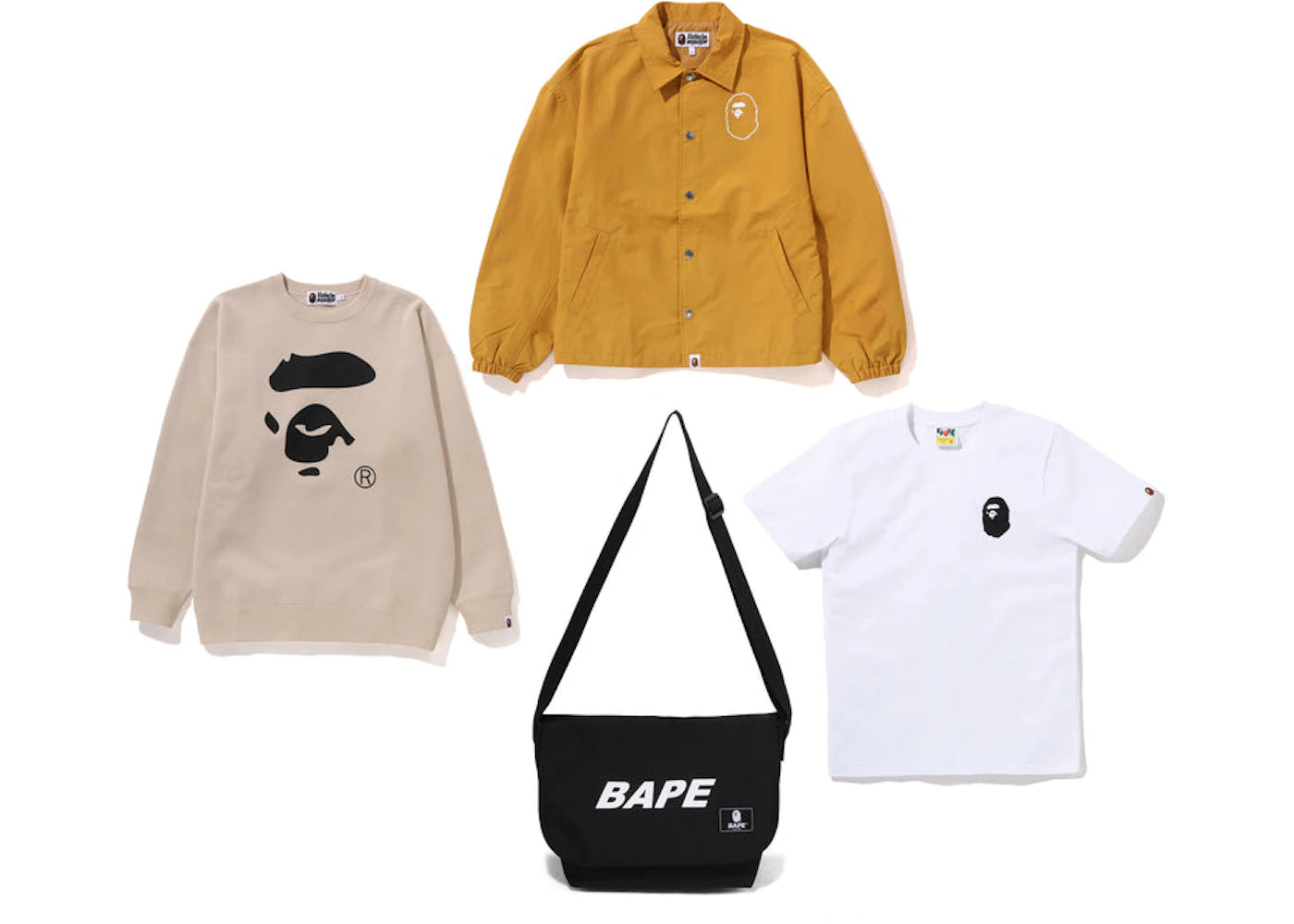BAPE Happy New Year Ladies' Bag (2023) Black/Beige/White