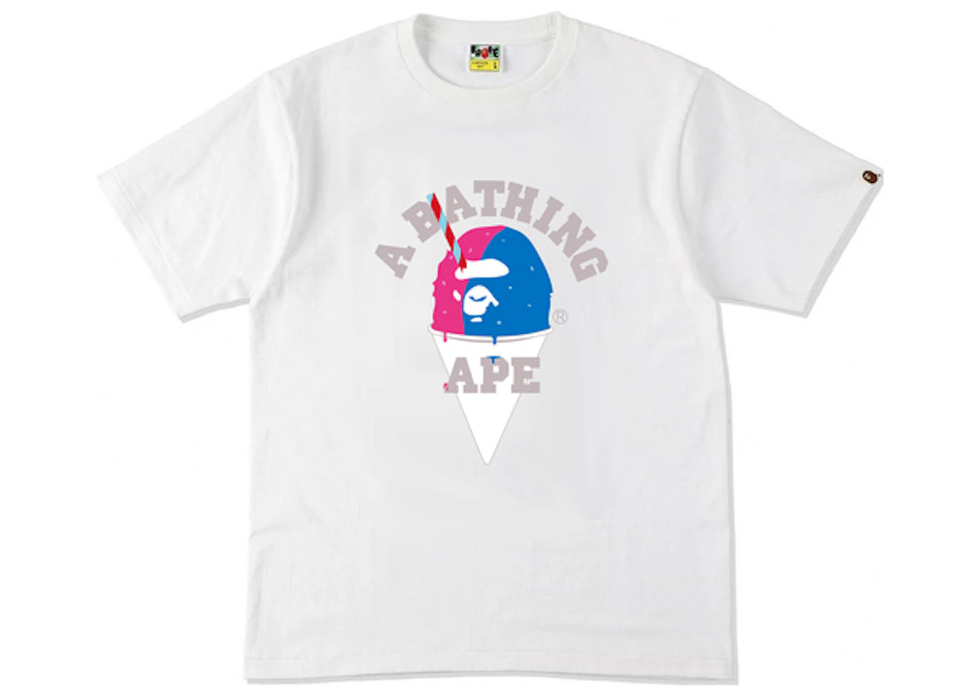 BAPE Hawaiian Shave Ice Tee White