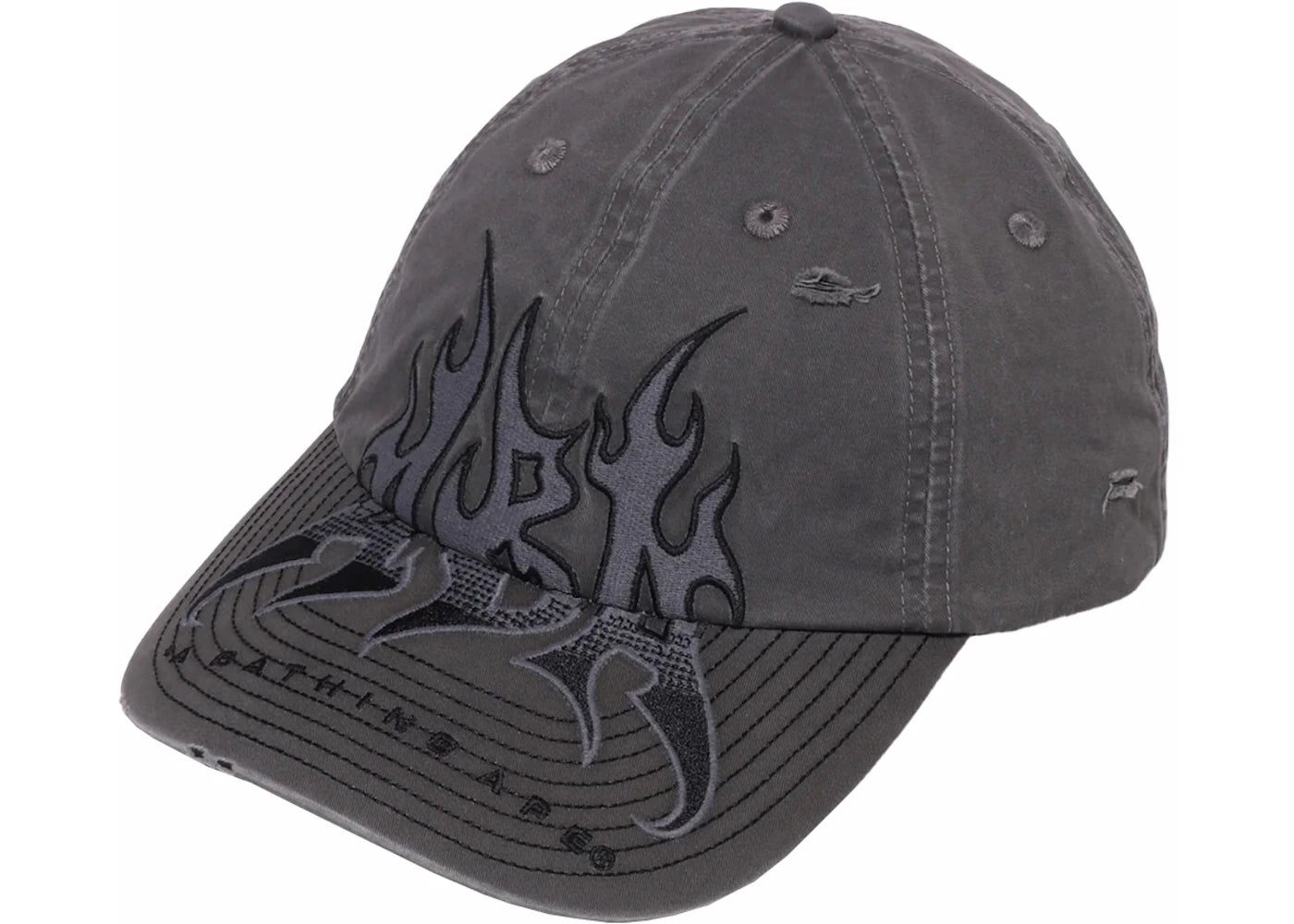 BAPE Heavy Wash Embroidery Patch Cap Black