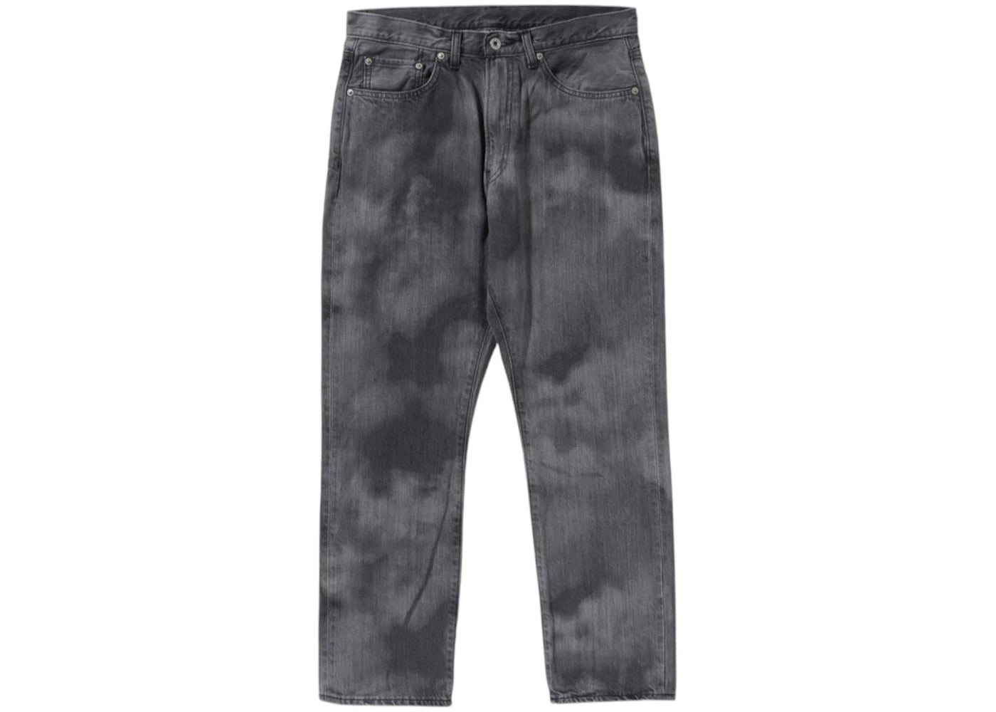 BAPE High Tone Bleach Regular Fit Denim Pants Black
