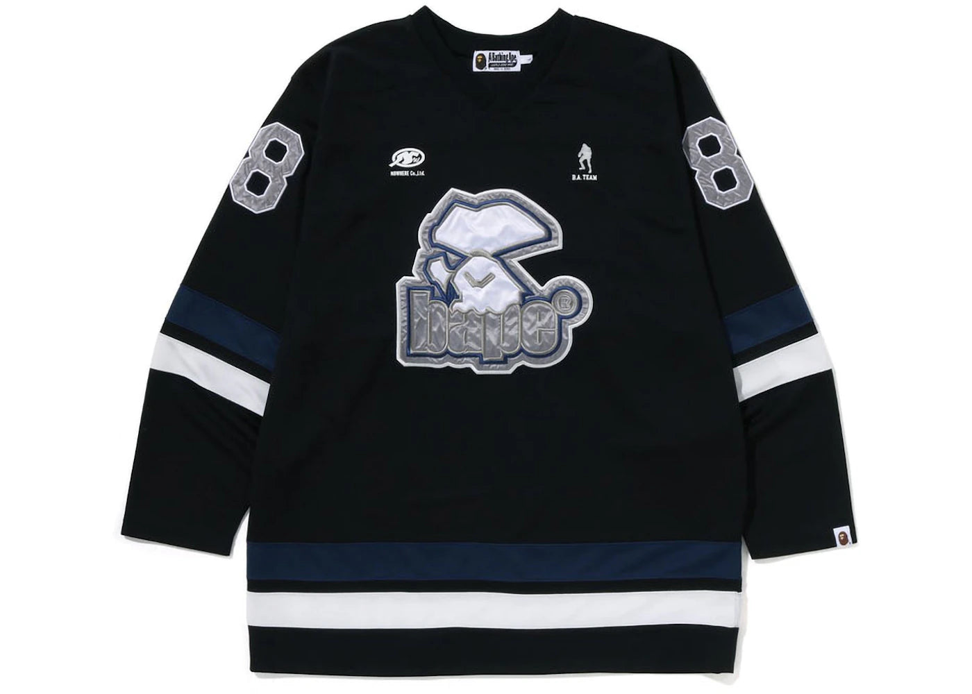 BAPE Hockey Crewneck Black