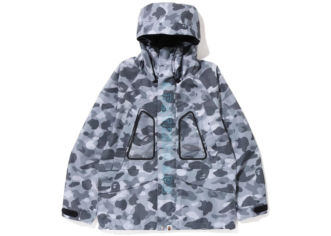 BAPE Honeycomb Camo Snowboard Jacket Grey