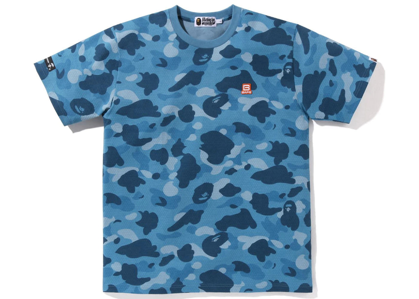 BAPE Honeycomb Camo Tee Blue
