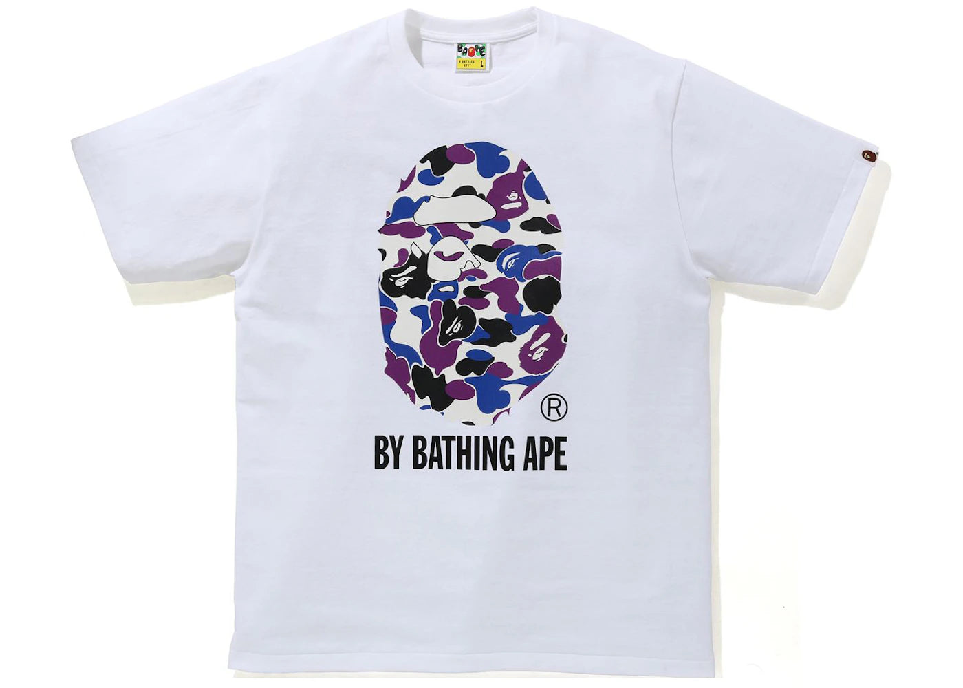 BAPE Hong Kong 15th Anniversary Reflector Tee White