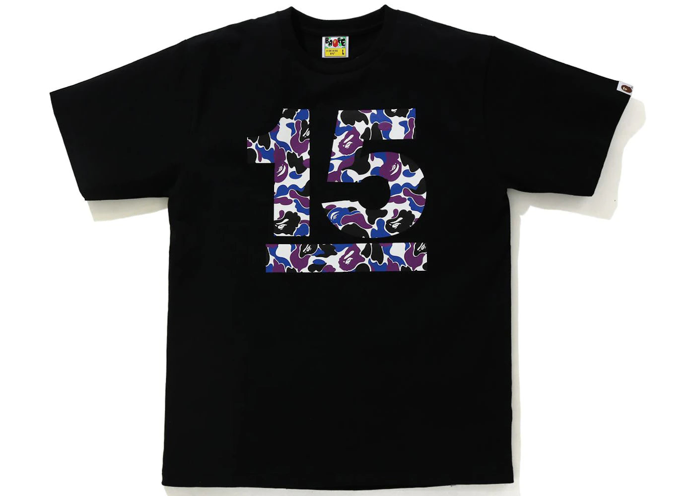 BAPE Hong Kong 15th Anniversary Tee Black