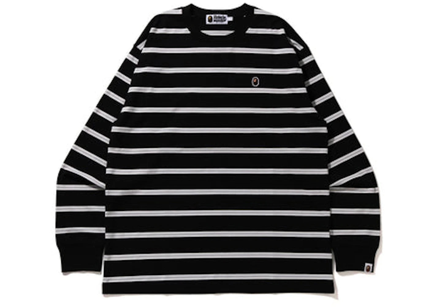 BAPE Hoop One Point Relaxed Fit L/S Tee Black