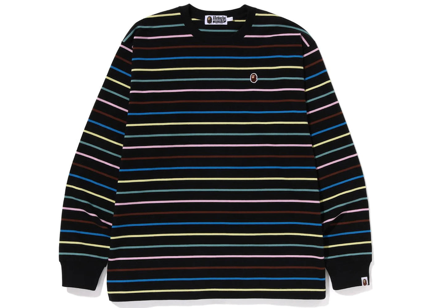 BAPE Hoop Relaxed Fit L/S Tee Black