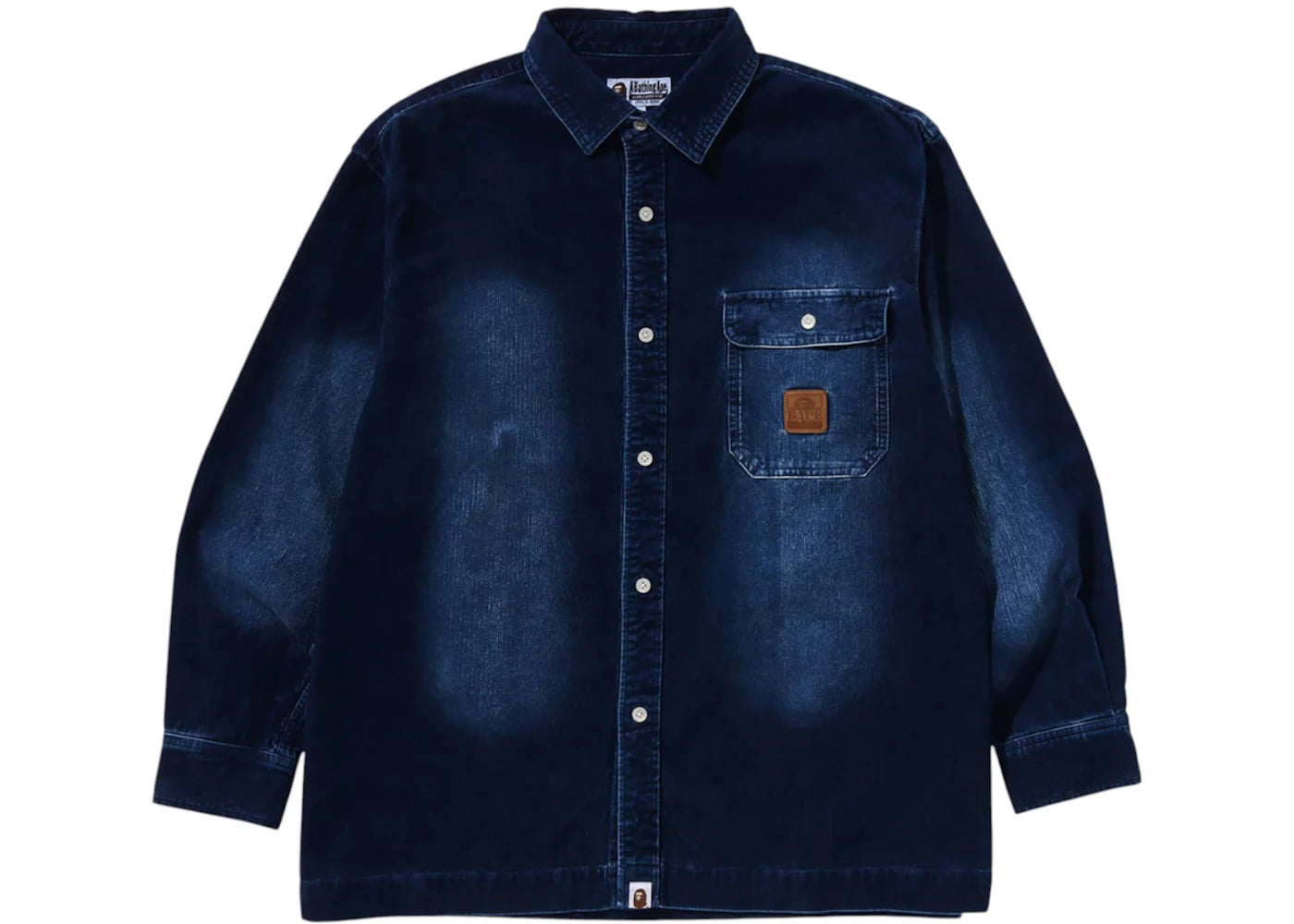 BAPE Indigo Dye Corduroy L/S Shirt Indigo Blue