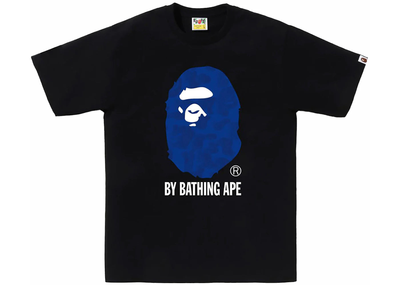 BAPE Ink Camo Ape Head Tee Black