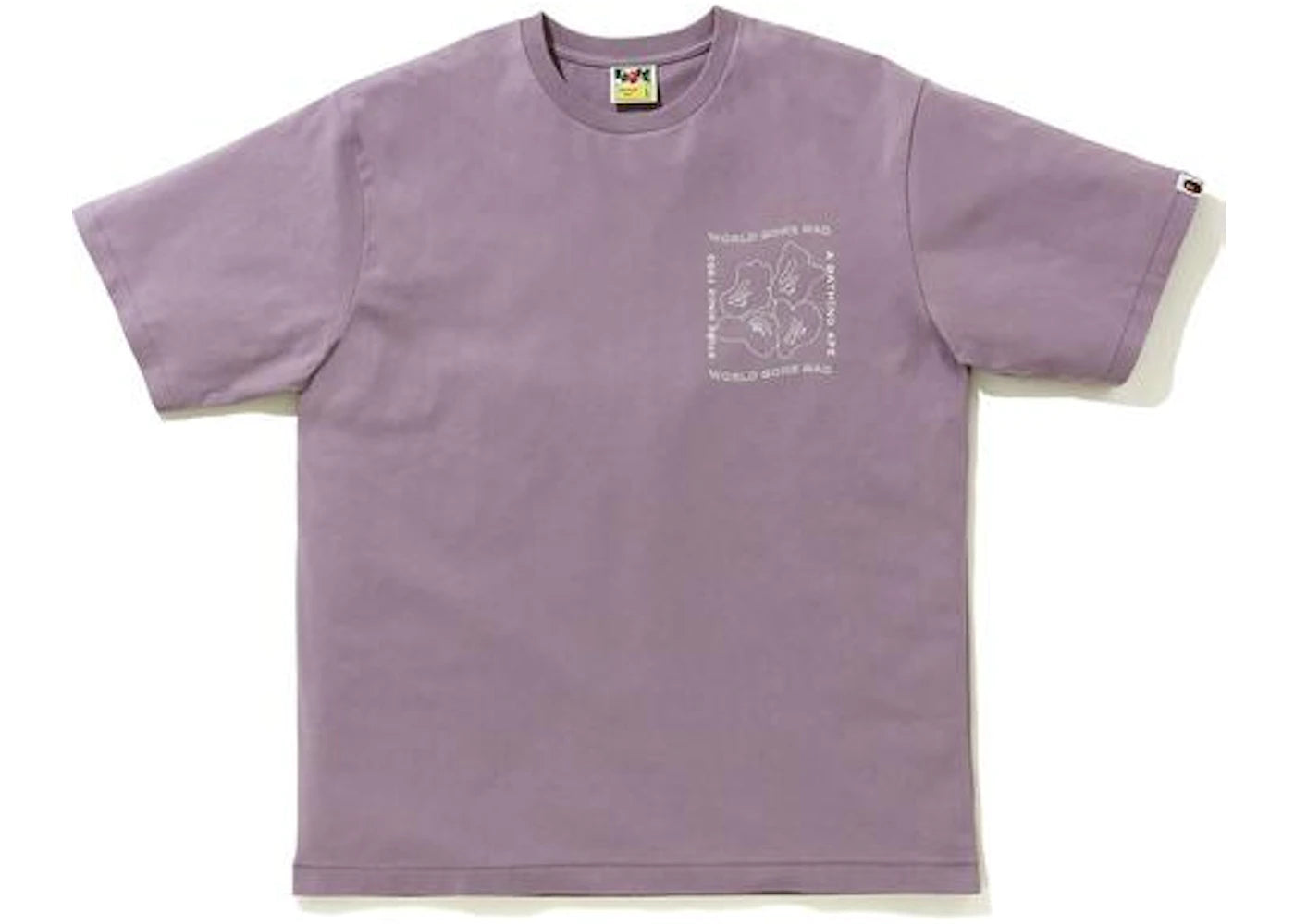 BAPE Ink Print Relaxed #1 Tee Purple