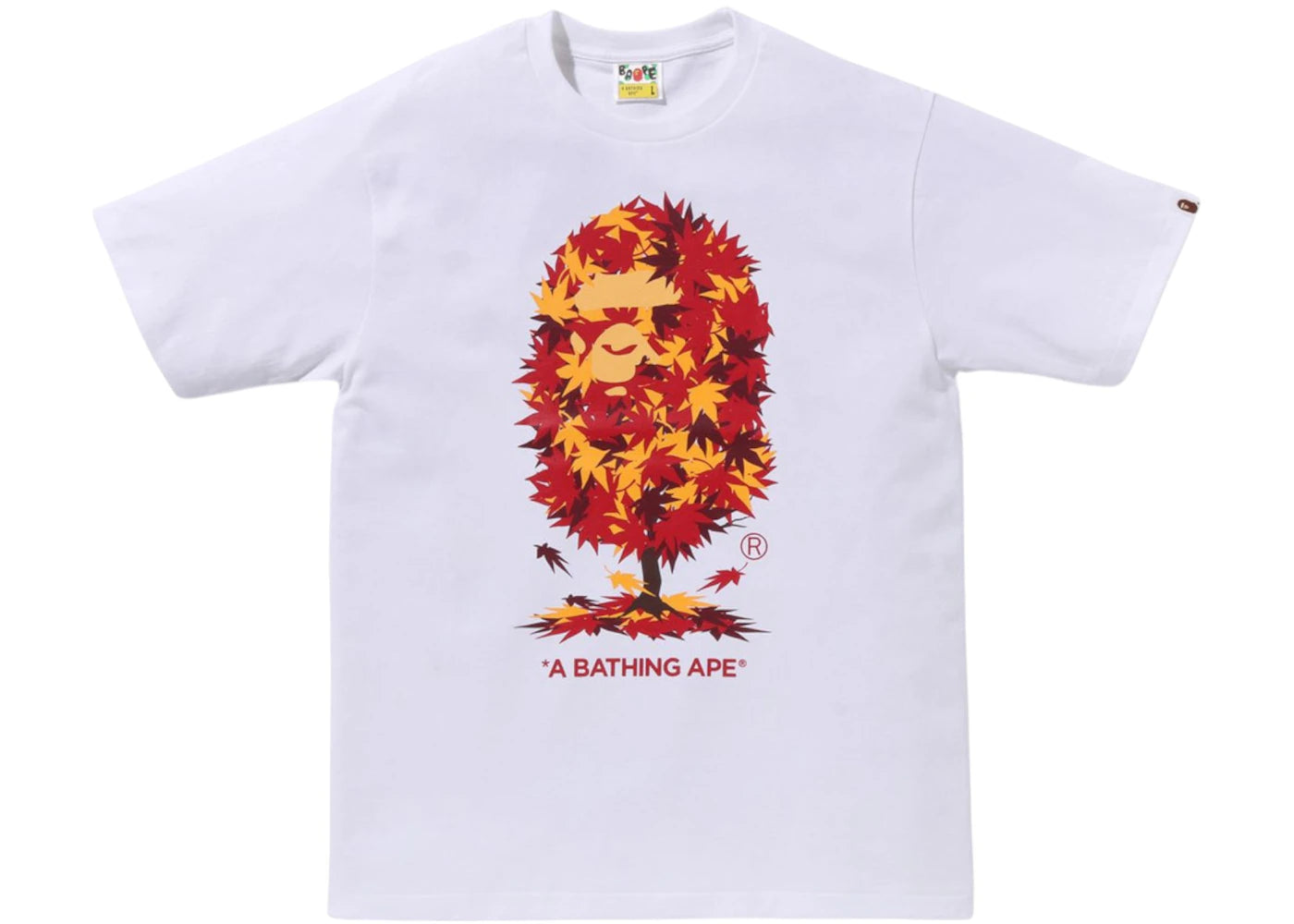 BAPE Japan Autumn Ape Head Tee White