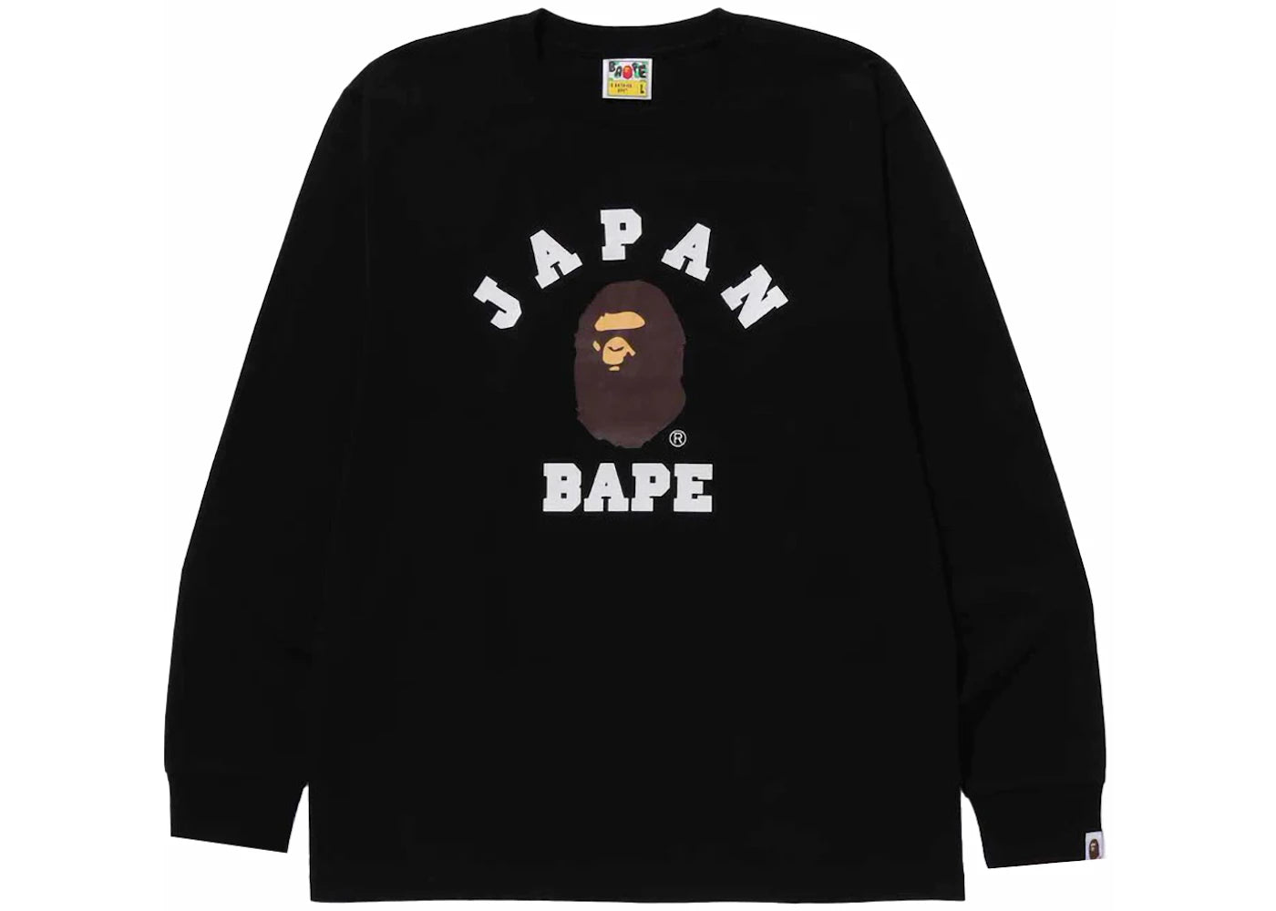 BAPE Japan College City L/S Tee Black