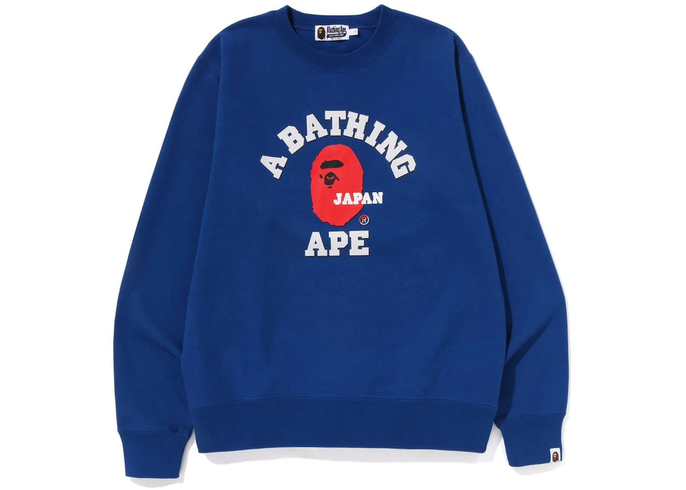 BAPE Japan College Crewneck Navy
