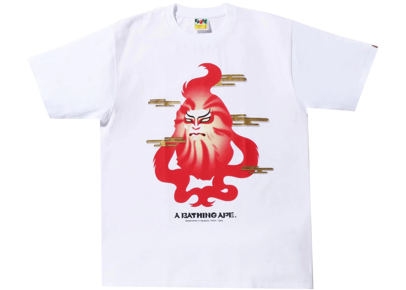 BAPE Japan Culture Kabuki Tee White