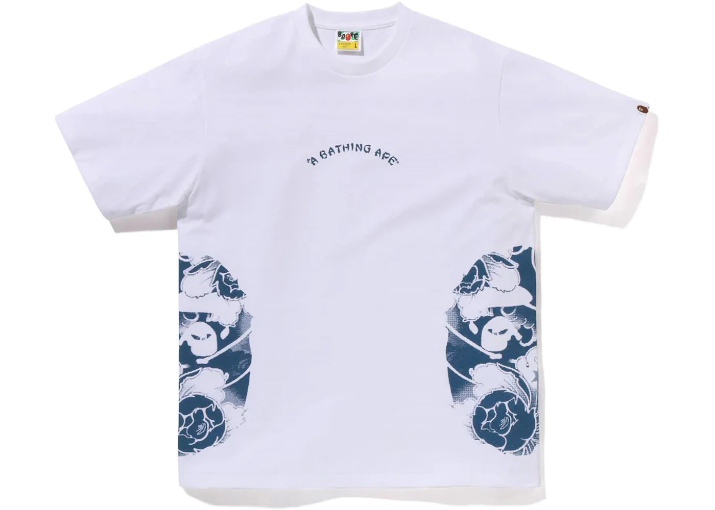 BAPE Japanese Tattoo Side Big Ape Head Tee White