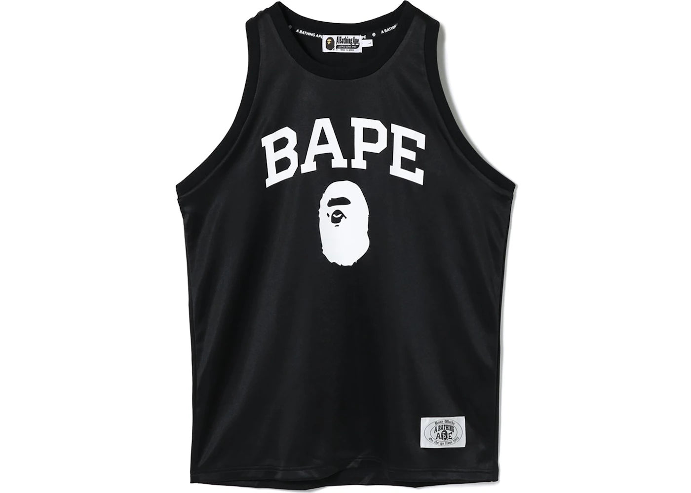 BAPE Jersey Tank Top Black